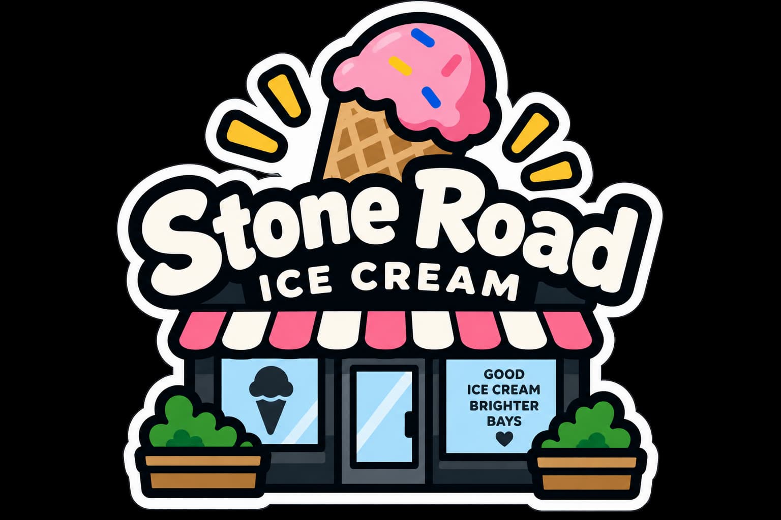 Stone Road Ice Cream event artwork