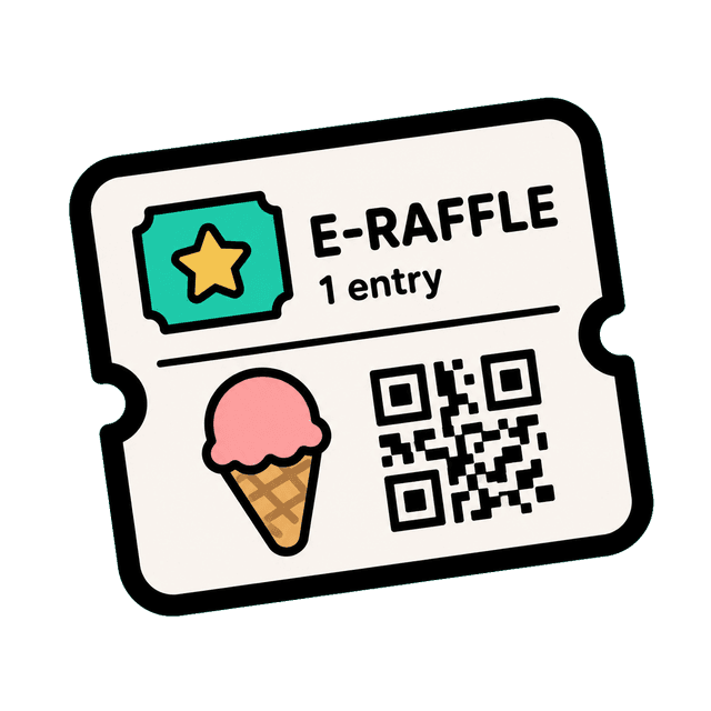 Raffle ticket graphic